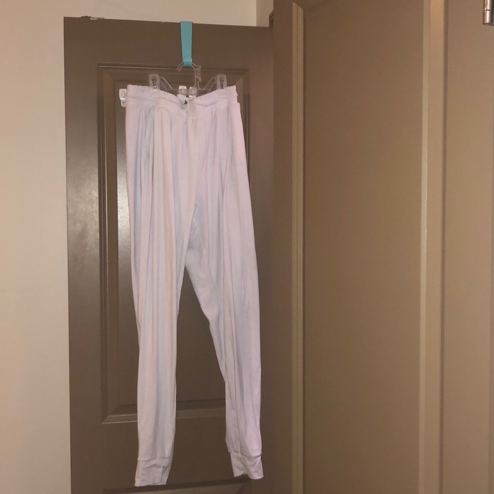 White sweatpants